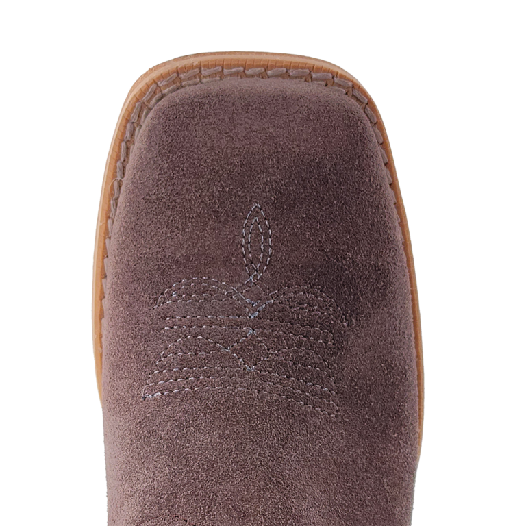 Load image into Gallery viewer, RWK104 - R. Watson Kid&#39;s Charcoal Roughout Wide Square Boots
