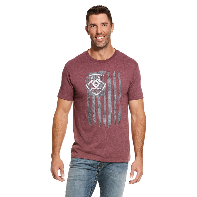 10029003 - Ariat Men's Vertical Flag T Shirt