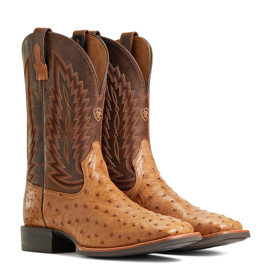 10040281 - Ariat Men's Quantum Primo Full Quill Ostrich Cowboy Boot