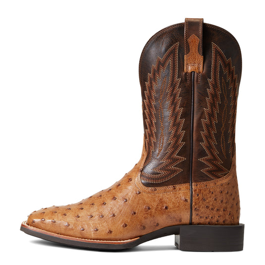 10040281 - Ariat Men's Quantum Primo Full Quill Ostrich Cowboy Boot