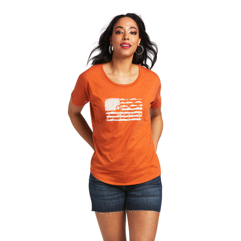 Load image into Gallery viewer, 10039972 - Ariat Women&#39;s Desert Flag T-Shirt
