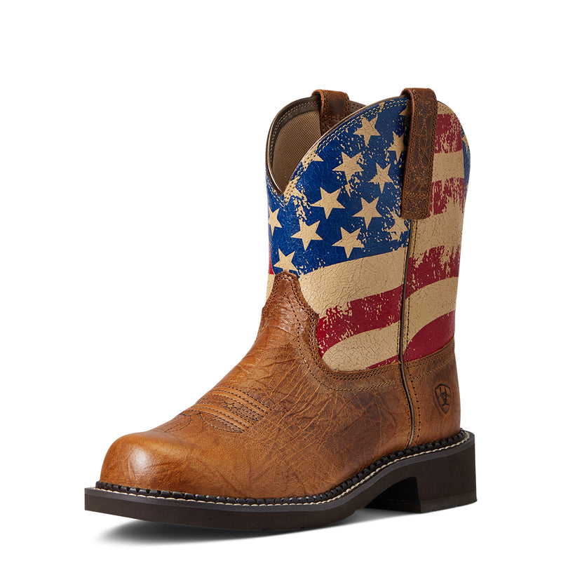 Load image into Gallery viewer, 10040269 - Ariat Women&#39;s Fatbaby Heritage Patriot Western Boot
