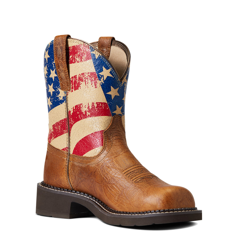 Load image into Gallery viewer, 10040269 - Ariat Women&#39;s Fatbaby Heritage Patriot Western Boot
