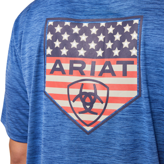 10043764 - Ariat Men's Charger Ariat Proud Shield T-Shirt