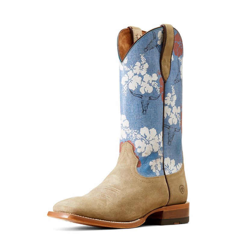 Load image into Gallery viewer, 10044509 - Ariat Men's Frontier Western Aloha Wide Square Toe Cowboy Boot
