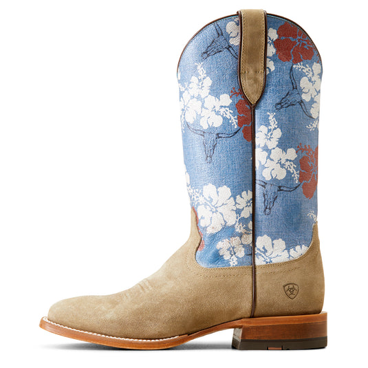 10044509 - Ariat Men's Frontier Western Aloha Wide Square Toe Cowboy Boot