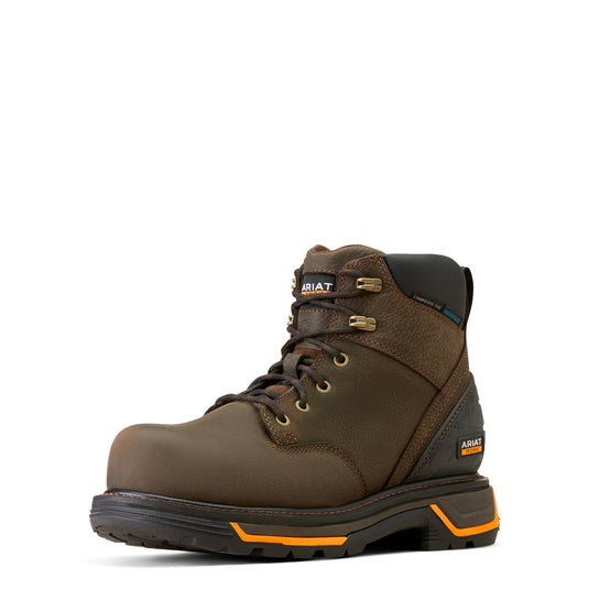 Ariat Men's Treadfast 8 Dark Brown Waterproof Steel Toe Work Boots 10042496