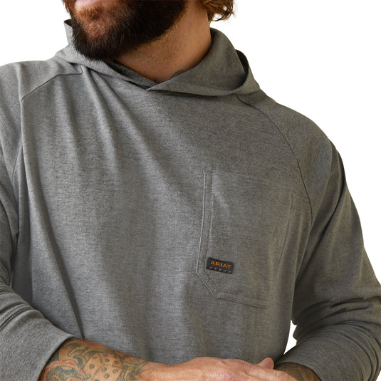 10043826 - Ariat Men's Rebar Cotton Strong Hooded T-Shirt