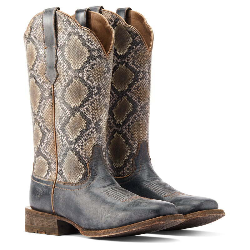 Load image into Gallery viewer, 10044406 - Ariat Women's Frontier Farrah Wide Square Toe Western Boot
