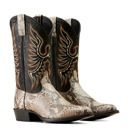 10047082 - Ariat Men's Slick Natural Python Cowboy Boot
