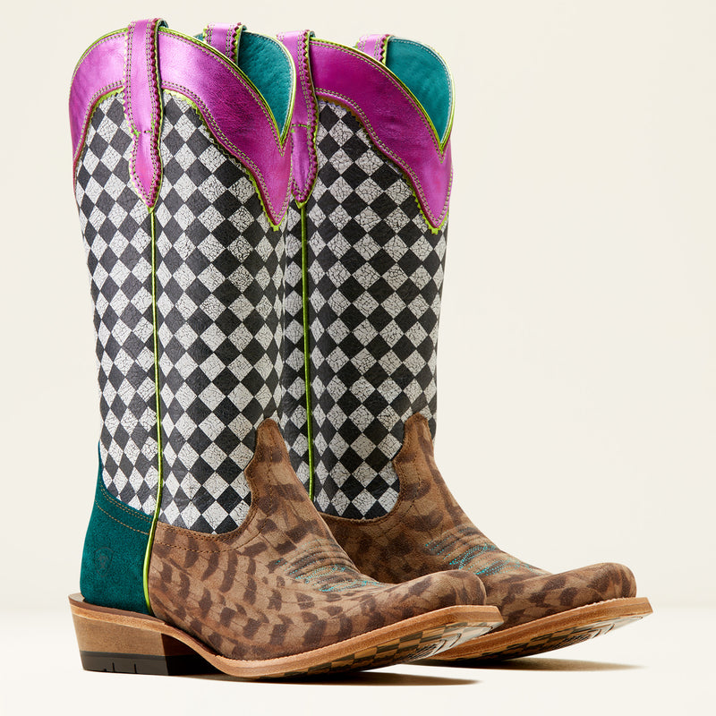 Load image into Gallery viewer, 10051022 - Ariat Women's Futurity Hashtag Cutter Toe Western Boot  Close Out

