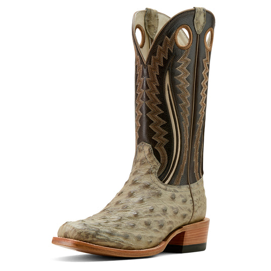 10058167 - Ariat Men's Futurity Outlaw Full Quill Ostrich Cowboy Boot