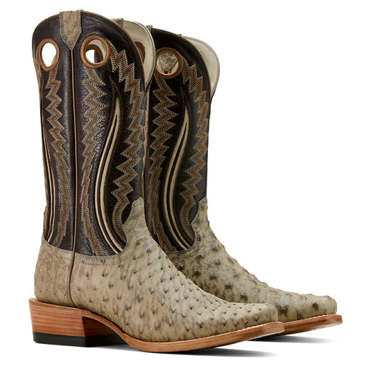 10058167 - Ariat Men's Futurity Outlaw Full Quill Ostrich Cowboy Boot