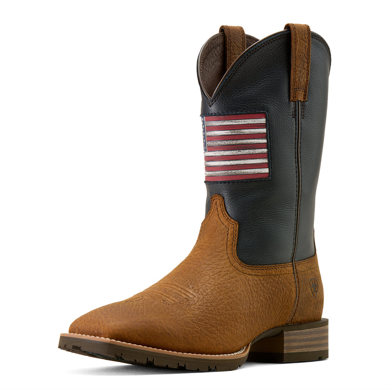 Load image into Gallery viewer, 10074205 - Ariat Men's Hybrid Rancher Patriot Wide Square Toe Cowboy Boot
