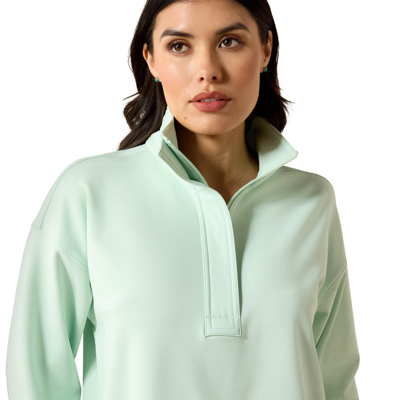Load image into Gallery viewer, 10071259 - Ariat Women's Breeze Logo 1/2 Zip Sweatshirt

