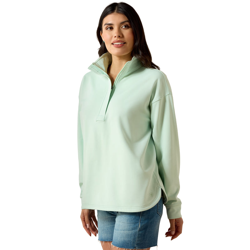Load image into Gallery viewer, 10071259 - Ariat Women's Breeze Logo 1/2 Zip Sweatshirt
