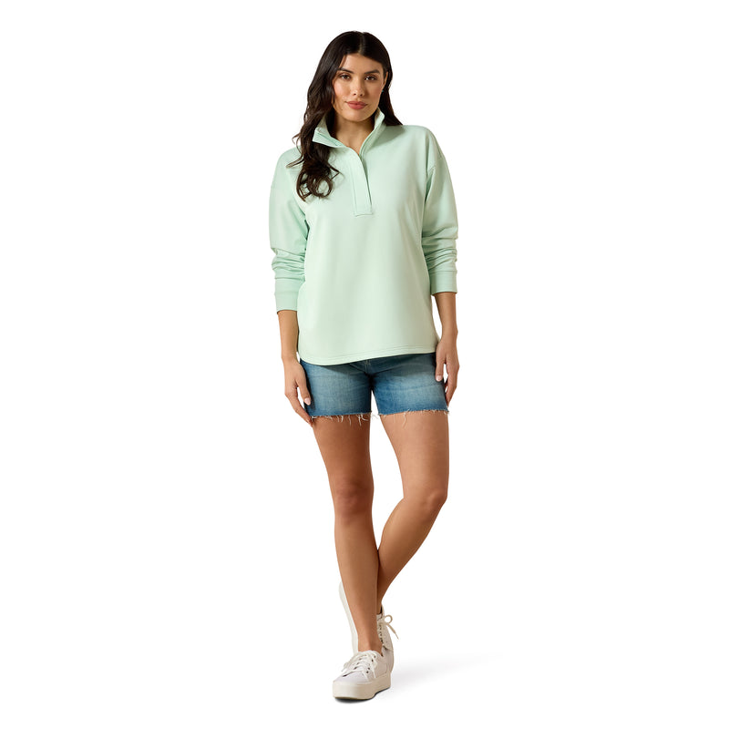 Load image into Gallery viewer, 10071259 - Ariat Women's Breeze Logo 1/2 Zip Sweatshirt
