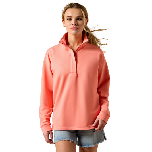 10071260 - Ariat Women's Breeze Logo 1/2 Zip Sweatshirt