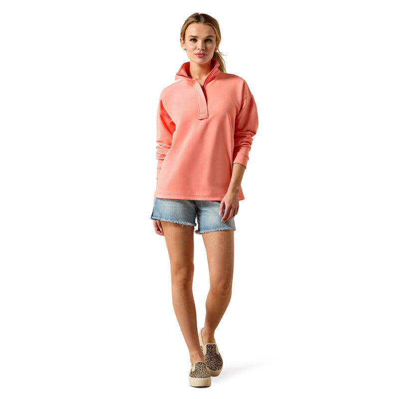 Load image into Gallery viewer, 10071260 - Ariat Women's Breeze Logo 1/2 Zip Sweatshirt

