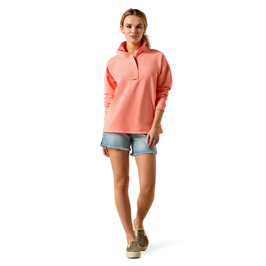 10071260 - Ariat Women's Breeze Logo 1/2 Zip Sweatshirt