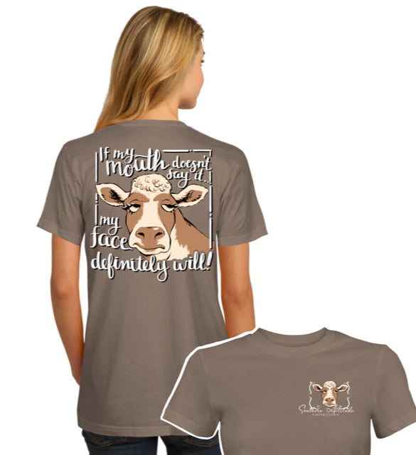 S333 - Cow Face - Safari Brown