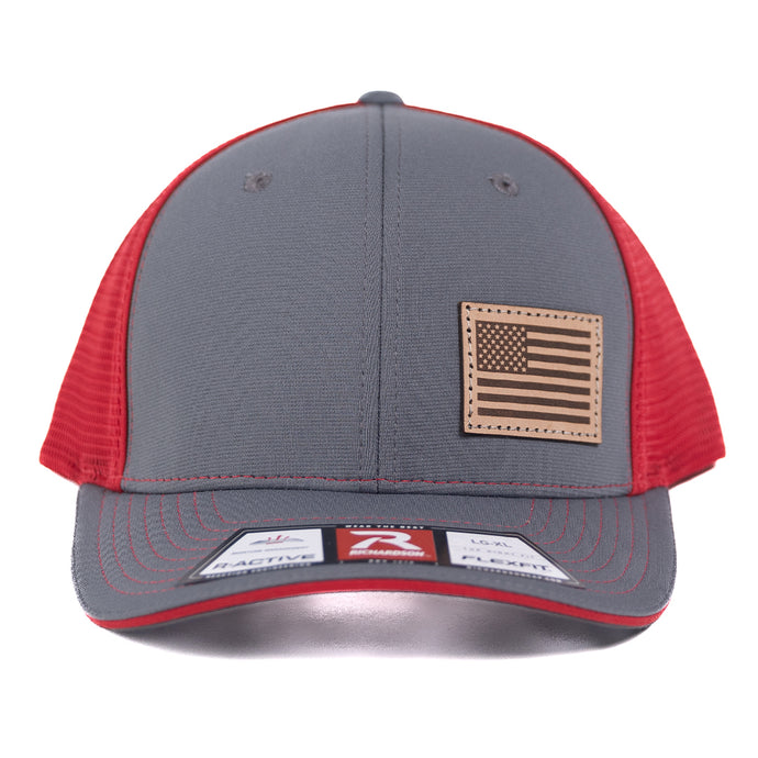 SA141 - Southern Addiction Light American Flag Charcoal/Red Cap