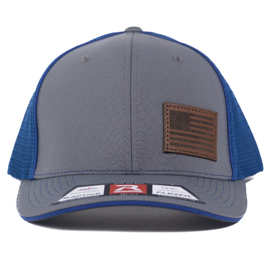 SA142 - Southern Addiction Dark American Flag Charcoal/Royal Cap