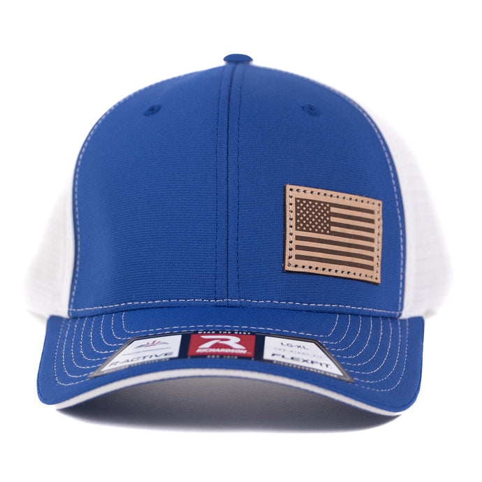 SA144 - Southern Addiction Light American Flag Royal/White Cap