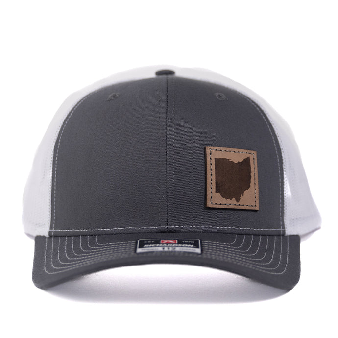 SA161 - Southern Addiction Ohio Leather Patch Charcoal/White Cap