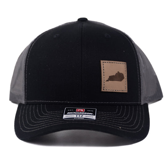 SA164 - Southern Addiction Kentucky Leather Patch Black/Charcoal Cap