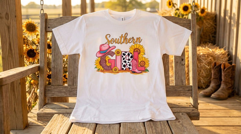Load image into Gallery viewer, SBT 3 - Southern Girl Sunflowers T Shirt
