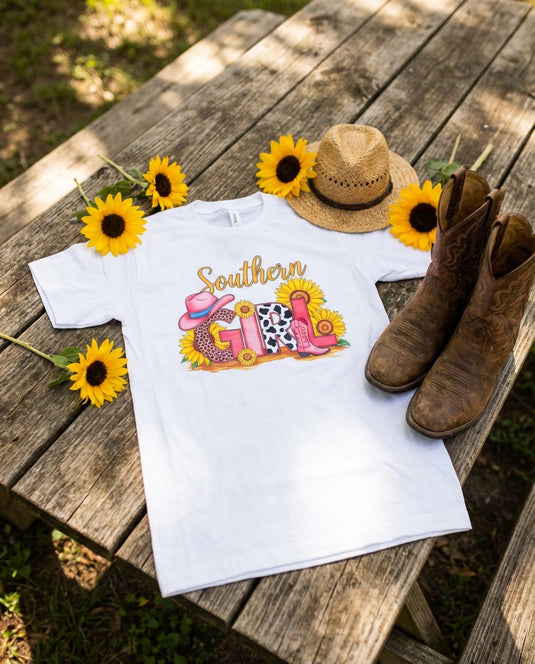 SBT 3 - Southern Girl Sunflowers T Shirt