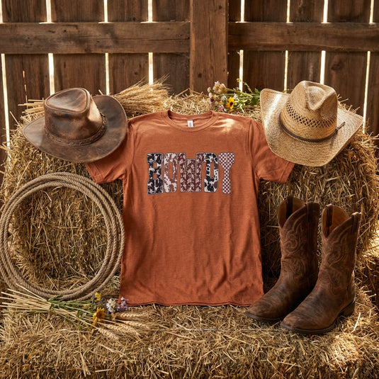SBT 4 - HOWDY Cow/Cactus T Shirt