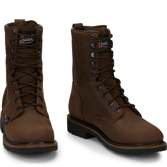 SE960 - Justin Drywall 8" Waterproof Lace-Up Work Boot