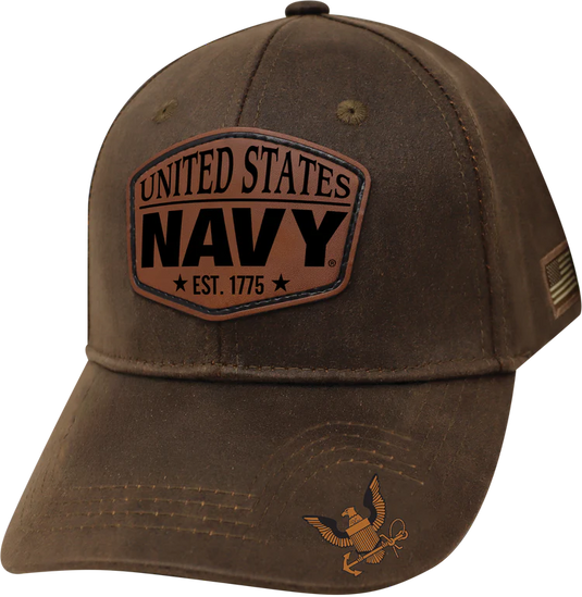 SWVNAV - Authentic Waxed Cotton Military NAVY® Cap