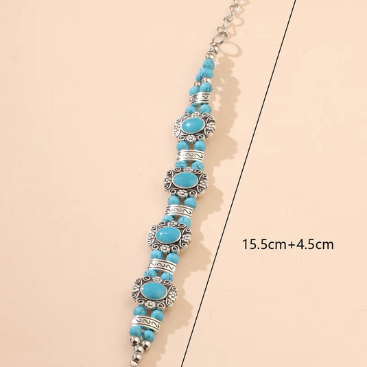 NIHBC4 - Turquoise Beaded Bracelet