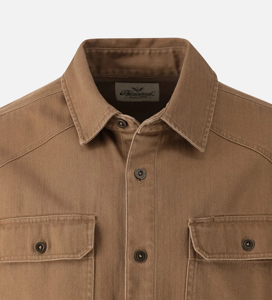 TG206135 - Thorogood Men's Stone Wash Herringbone Button Overshirt