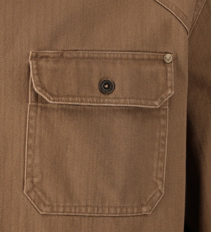 Load image into Gallery viewer, TG206135 - Thorogood Men&#39;s Stone Wash Herringbone Button Overshirt

