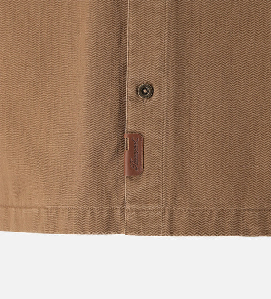 TG206135 - Thorogood Men's Stone Wash Herringbone Button Overshirt
