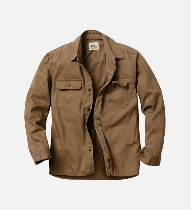 TG206135 - Thorogood Men's Stone Wash Herringbone Button Overshirt