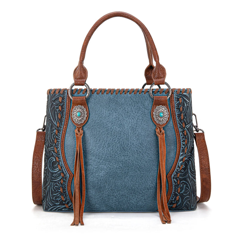 Load image into Gallery viewer, TR192G-8322JN - Trinity Ranch Concho Collection Tote/Crossbody
