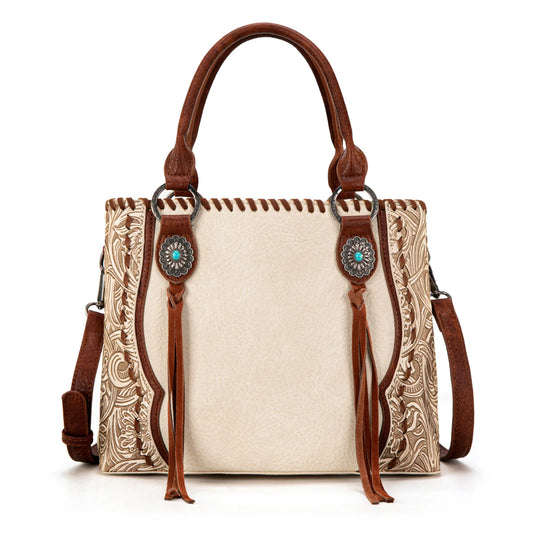 TR192G-8322TN - Trinity Ranch Concho Collection Tote/Crossbody
