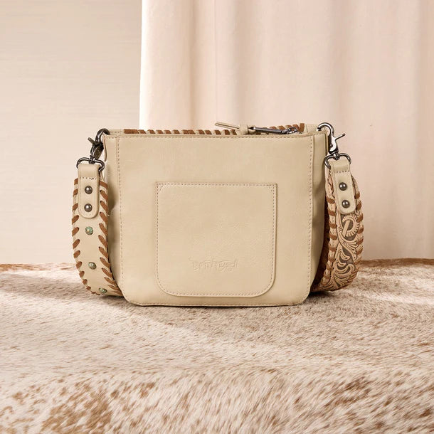 Load image into Gallery viewer, TR207-8360TN - Trinity Ranch Cowhide Fringe Crossbody Bag - Tan
