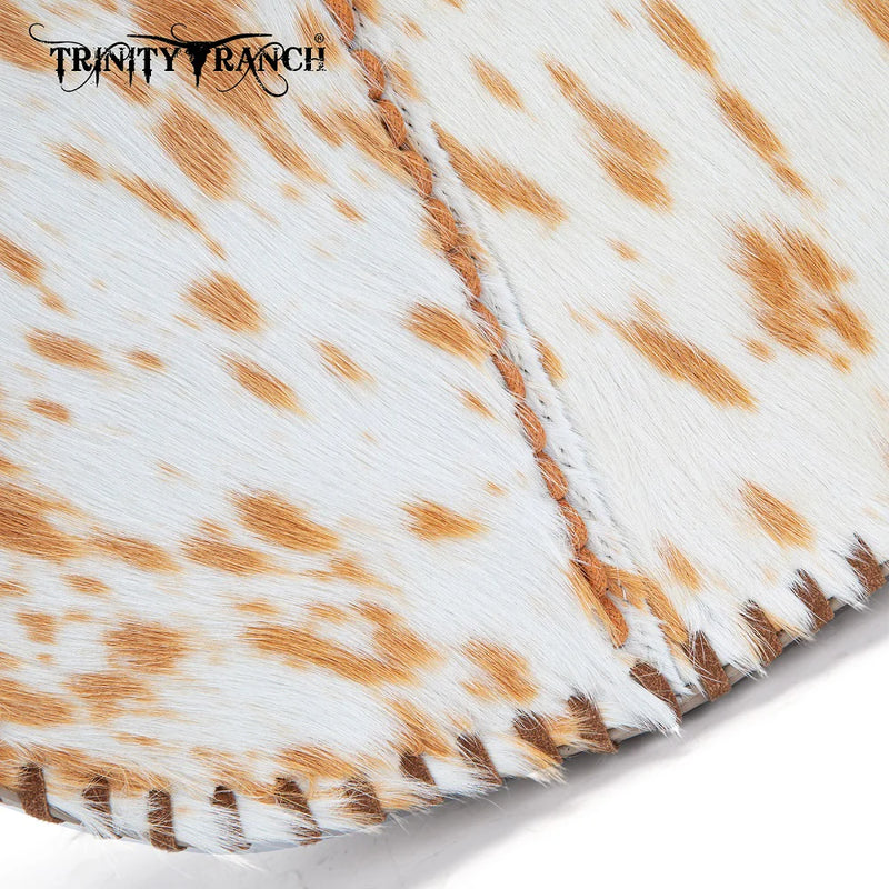 Load image into Gallery viewer, TR208-8360TN - Trinity Ranch Cowhide ＆ Tooled Leather Hobo Crossbody Bag - Tan
