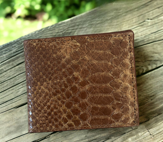 TXMC-100B - Twisted X Snake Skin Embossed Bi-Fold Wallet