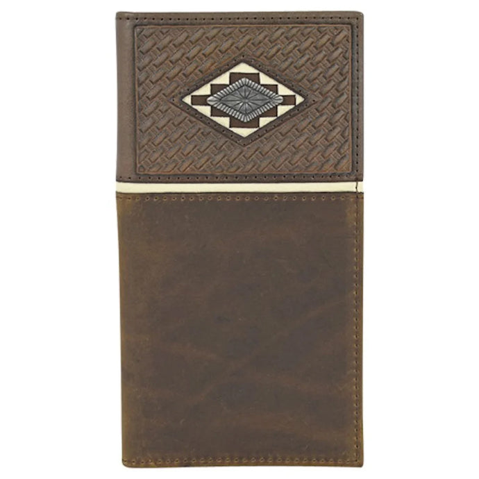 22125767W8 - Justin Rodeo Wallet Tooling W/Aztec Concho