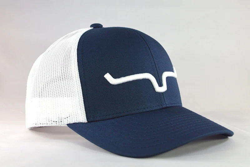 Load image into Gallery viewer, KM27 - Kimes Ranch Weekly Trucker Hat - Navy
