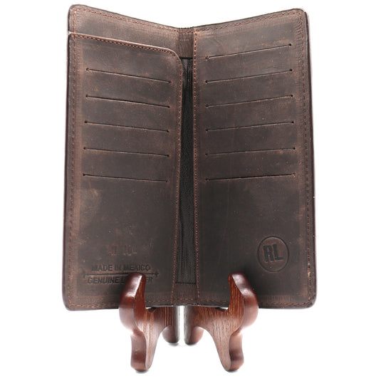 W108 - RockinLeather Rodeo Wallet w/ Cross Concho