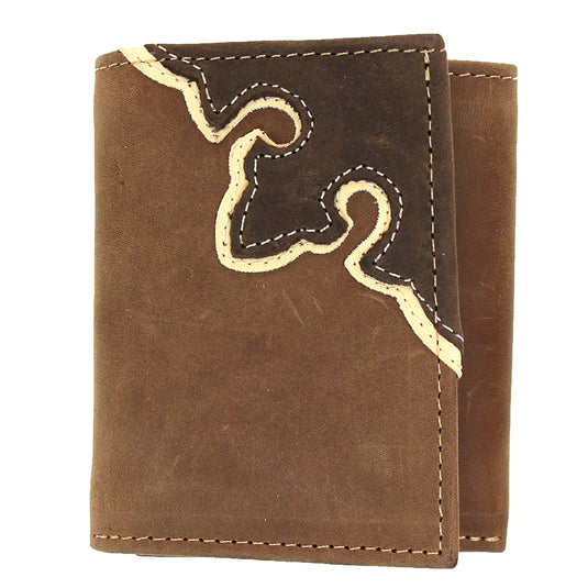 W115 - RockinLeather Tri-Fold Leather Wallet