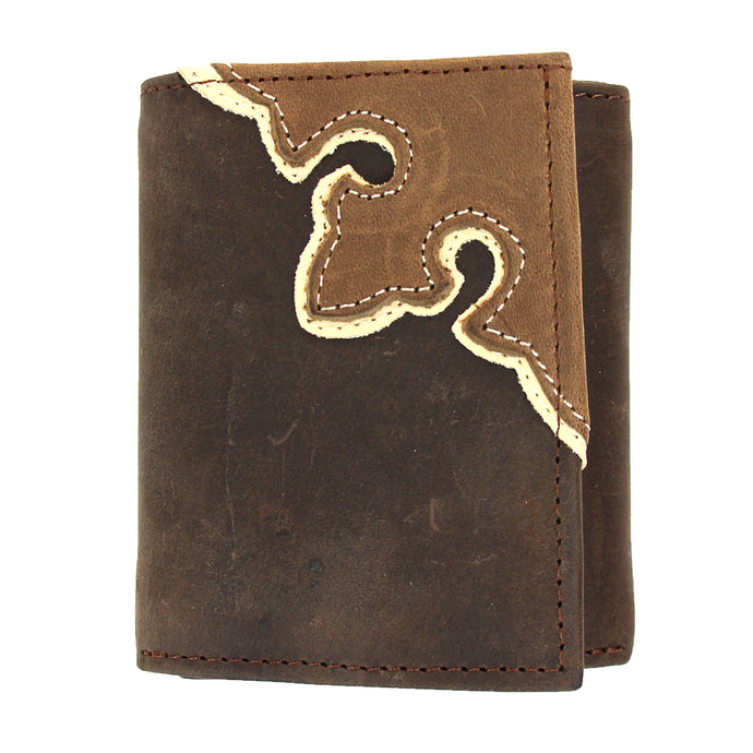 W116 - RockinLeather Tri-Fold Leather Wallet